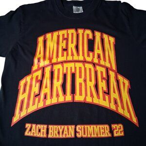 Zach Bryan Shirt M Summer Tour 2022 Country Music Singer American Heartbreak